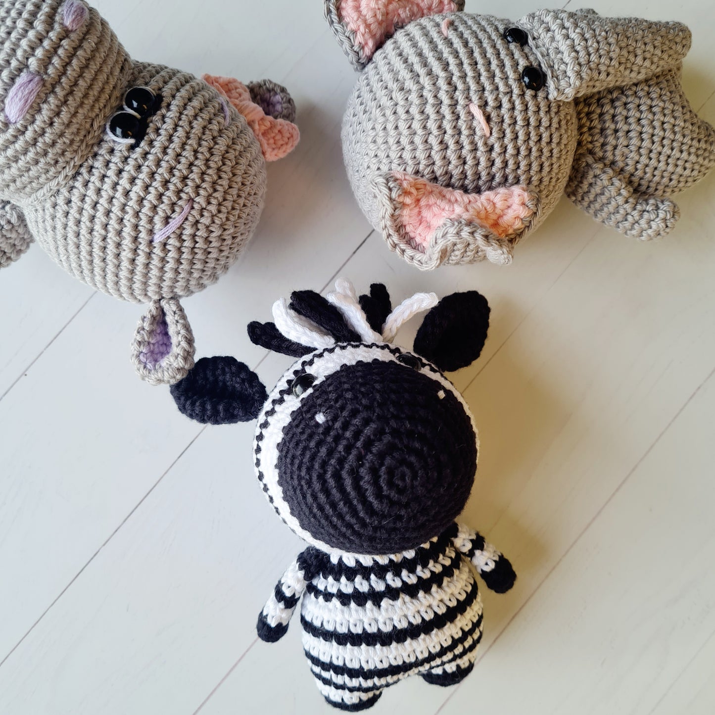 Crocheted Baby Zebra