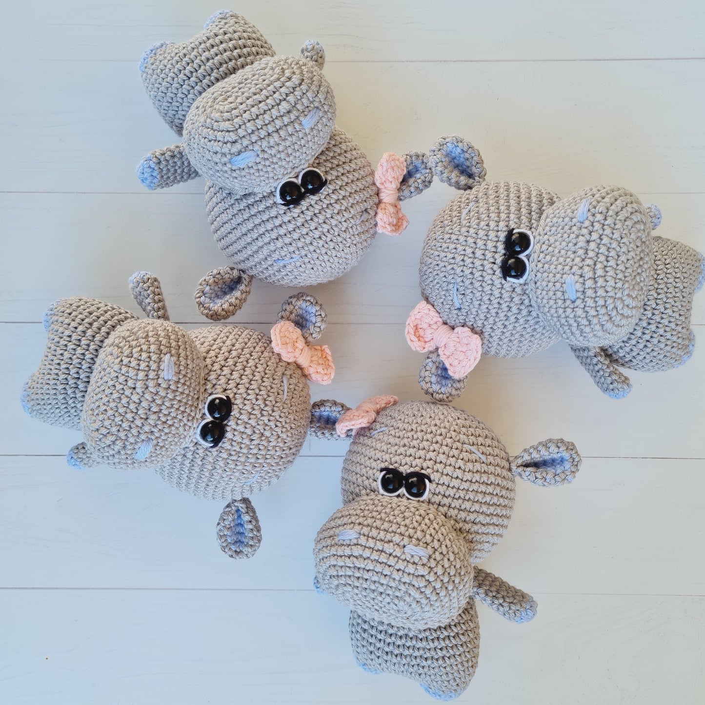 Crocheted Baby Hippo
