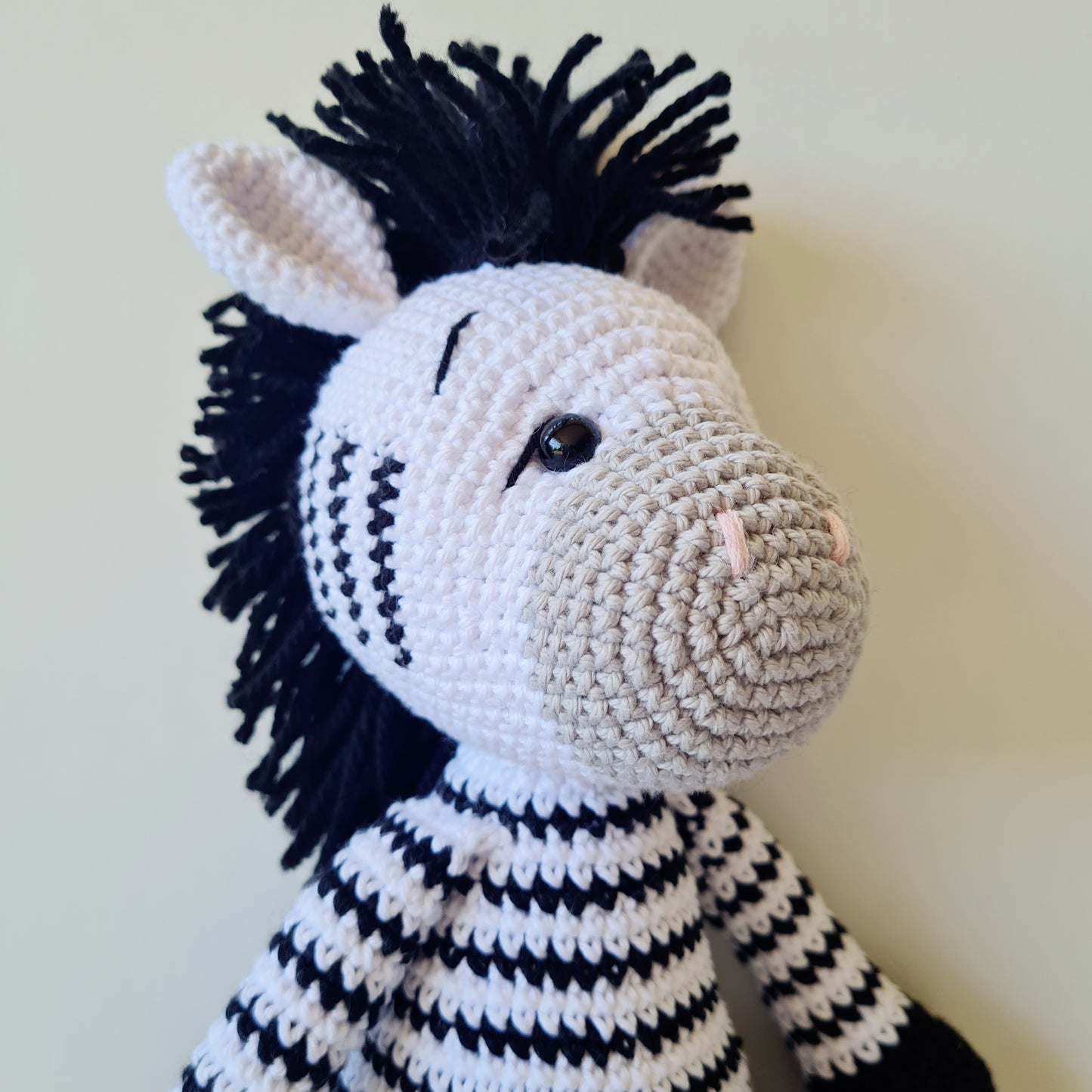 Crocheted Zebra