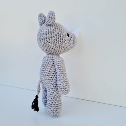 Crocheted Rhino