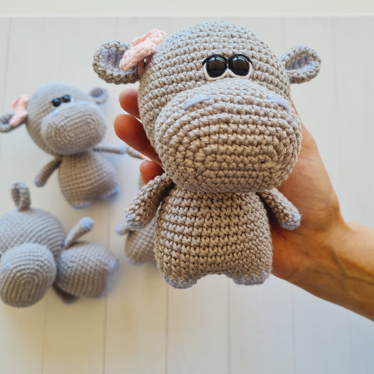 Crocheted Baby Hippo