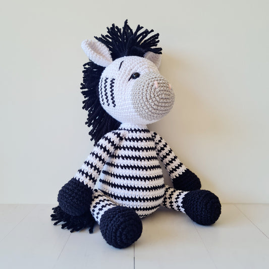 Crocheted Zebra